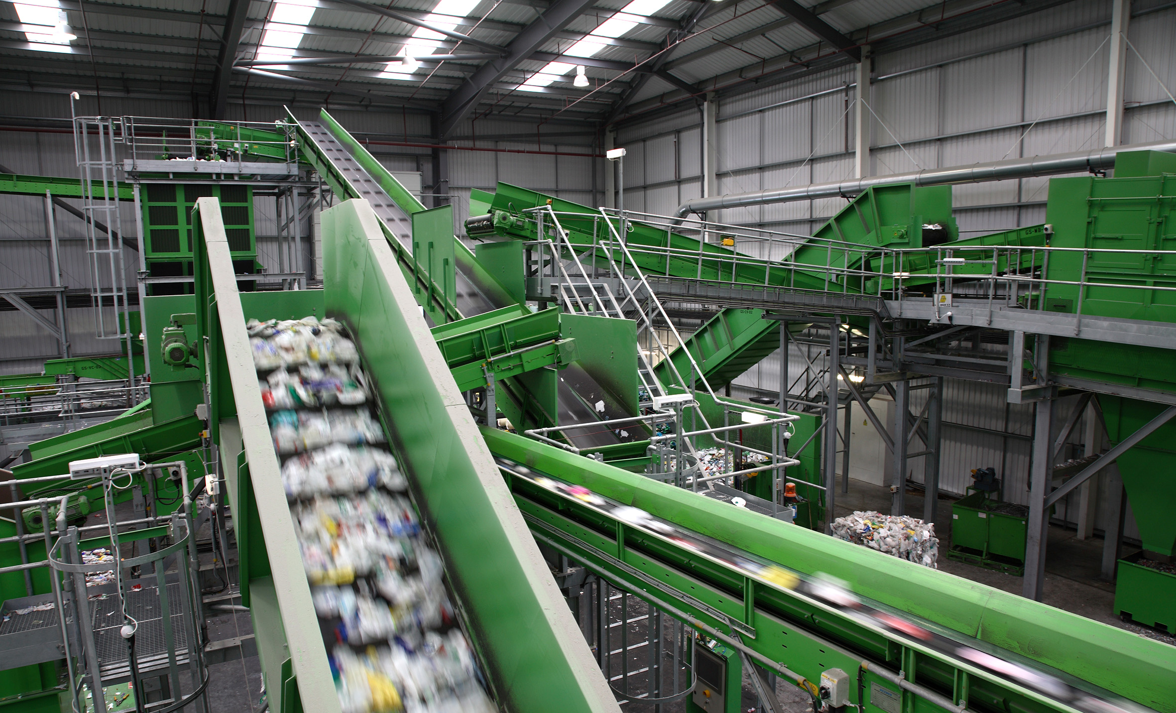 chain conveyor Sorting Plant for PET and HDPE bottles